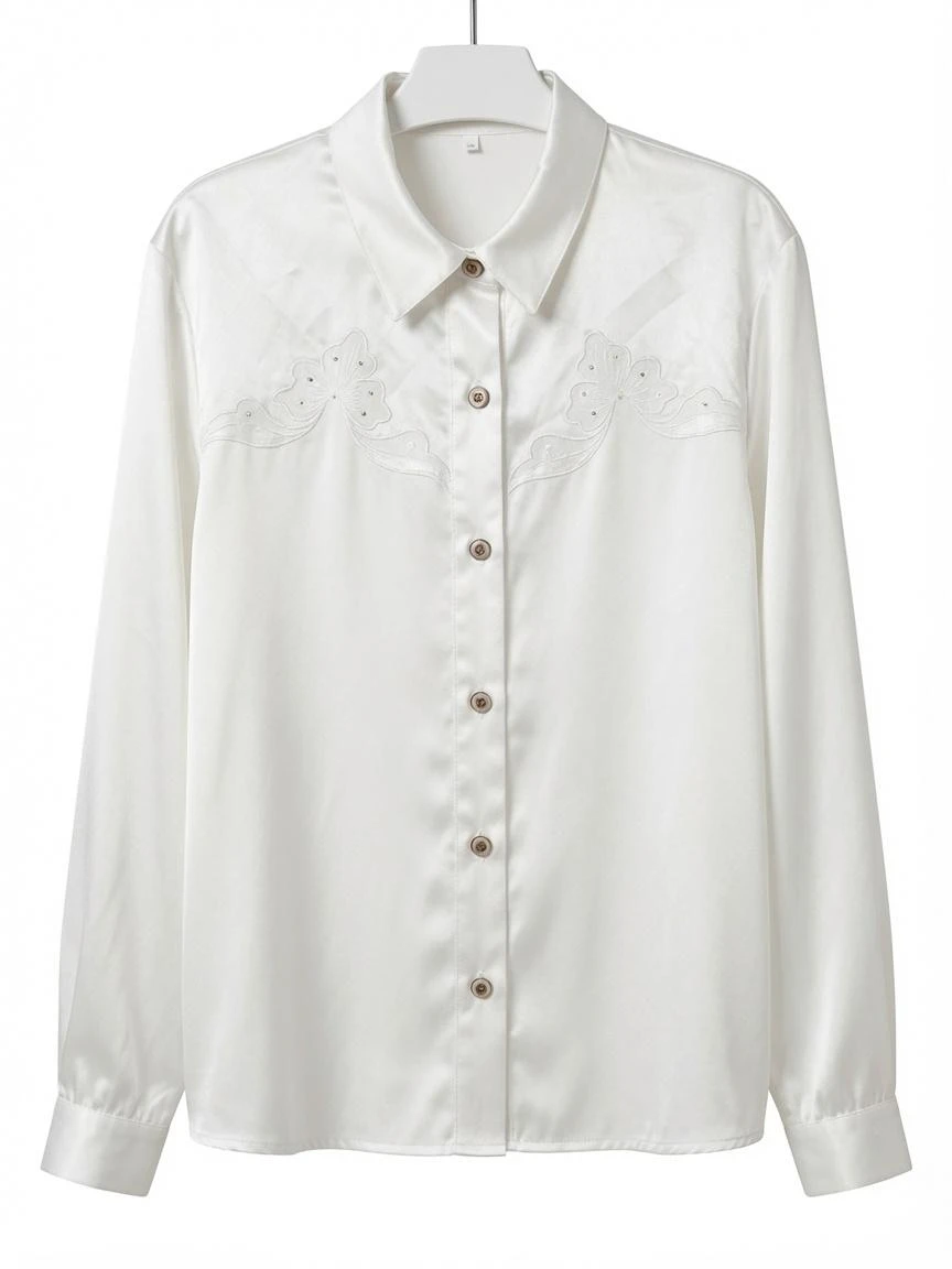 Vintage Karylo's mode blouse met strass T52 R853 – photo 2